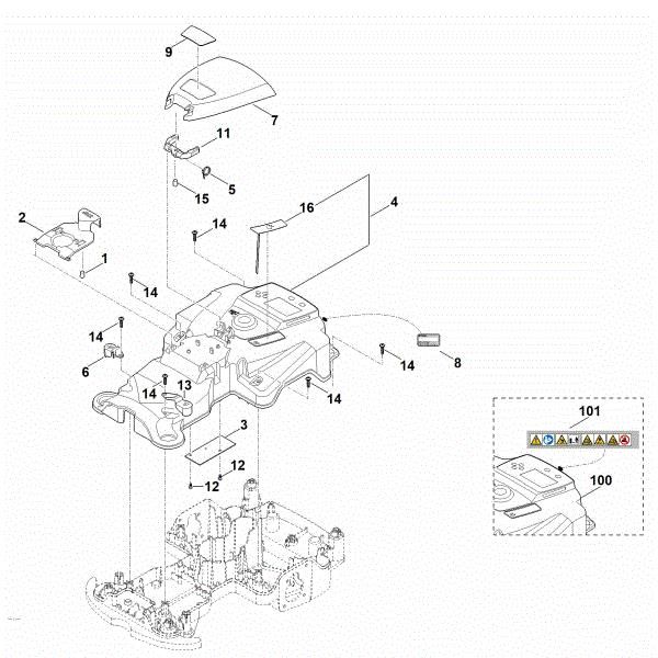 Picture of B - Housing upper part RMI 422.0