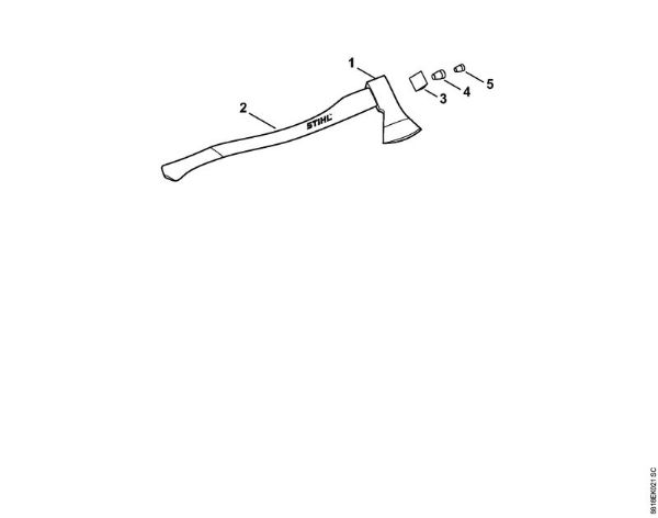 Bavarian axe Splitting tools Bavarian axe 1250 g brand Stihl