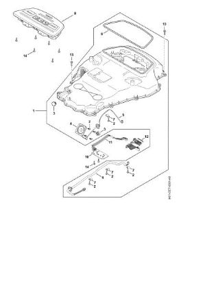 Picture of B - Housing upper part iMOW 6.0 EVO