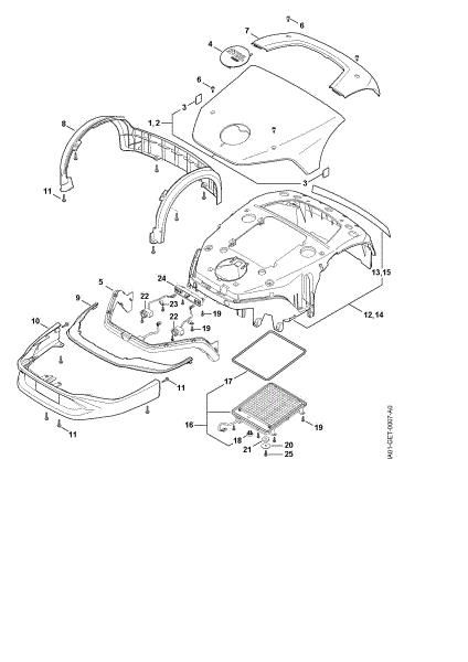 Picture of A - Machine cover iMOW 7.0 EVO