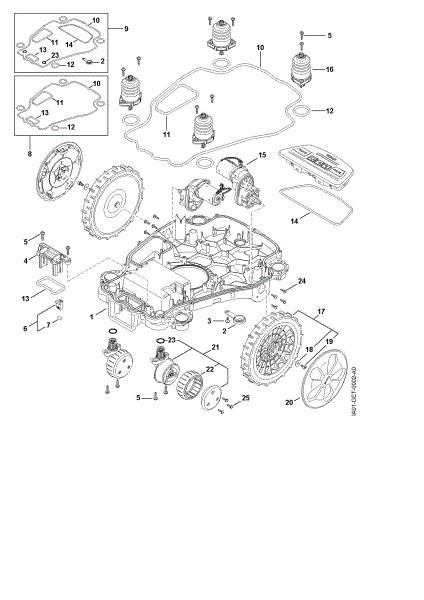 Picture of C - Lower housing, chassis iMOW 7.0 EVO