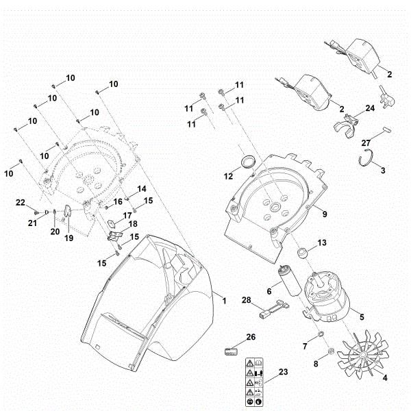 Picture of B - Housing, Electric motor GHE 250.0