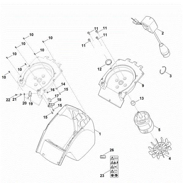 Picture of B - Housing, Electric motor GHE 260.0
