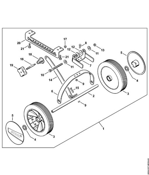 Set of wheels MultiEngines (MM) MM 56 brand Stihl