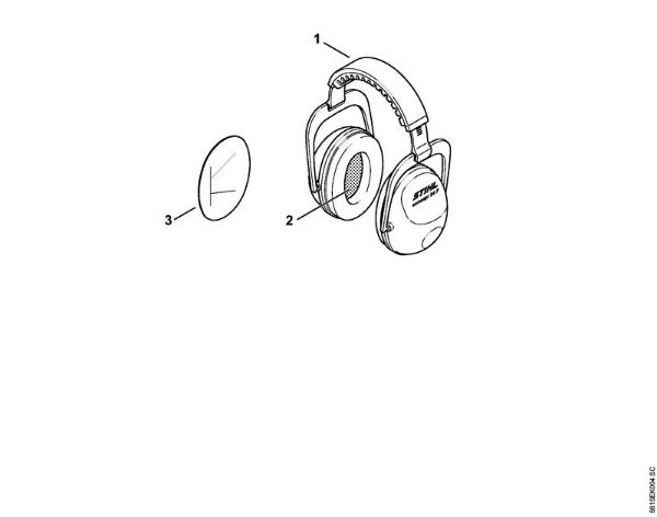 Earmuffs CONCEPT-24F Face shields and ear defenders Ear protectors Concept 24 F brand Stihl