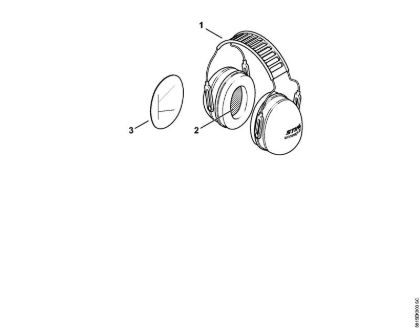Earmuffs CONCEPT-28 Face shields and ear defenders Ear protectors Concept 28 brand Stihl