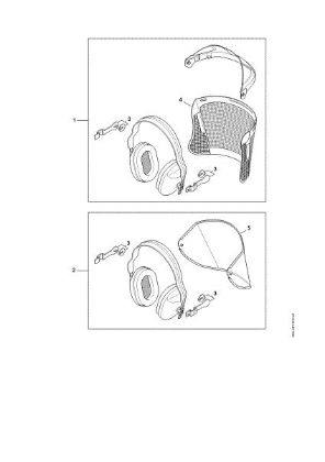 Picture of Face shield - earmuff set ECONOMY Face/ear protection FUNCTION