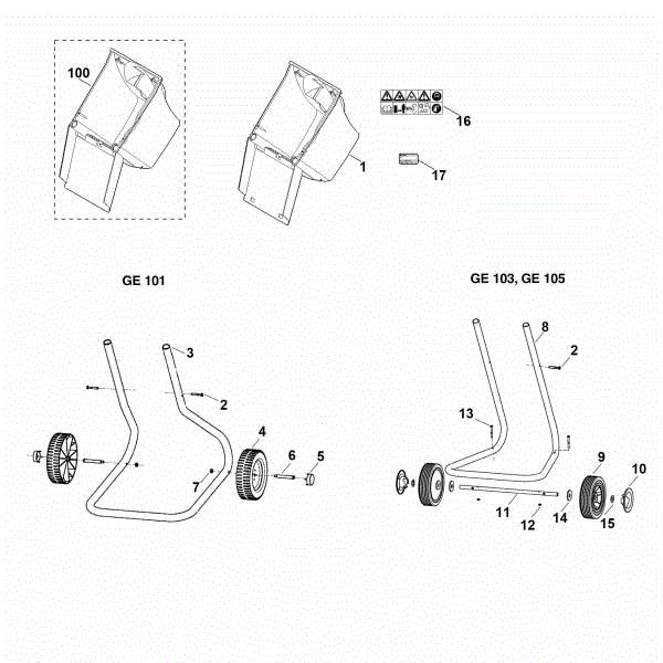 Picture of B - Wheel carrier GE 103