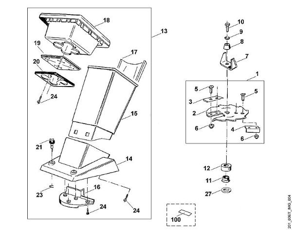 D - Funnel, blade set GE GE 110 brand Viking
