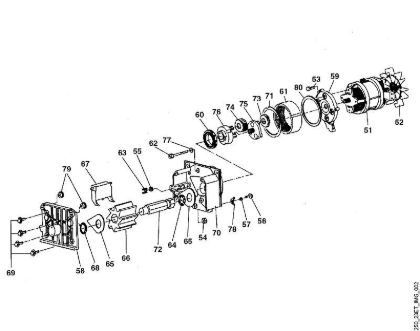 B - Motor, cutting system GE GE 22 L brand Viking