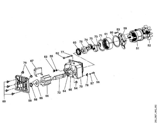 B - Motor, cutting system GE GE 25 L brand Viking