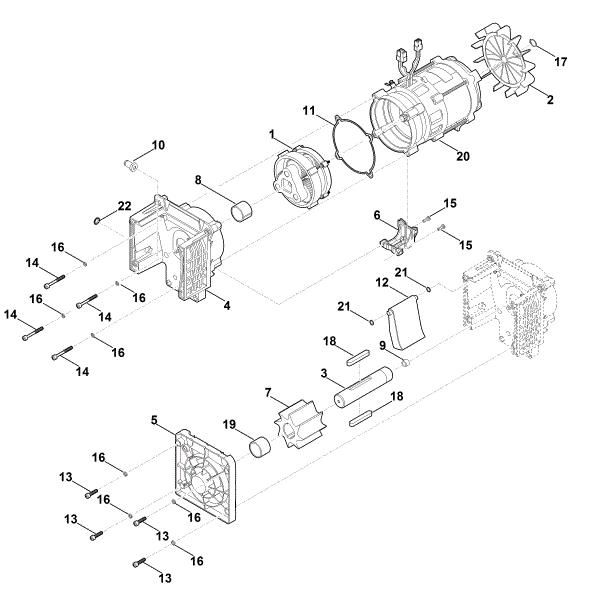 Picture of E - Motor, cutting system GE 35.1 L