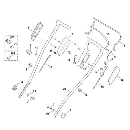 Picture of A - Handle upper part MB 2.0 RTX