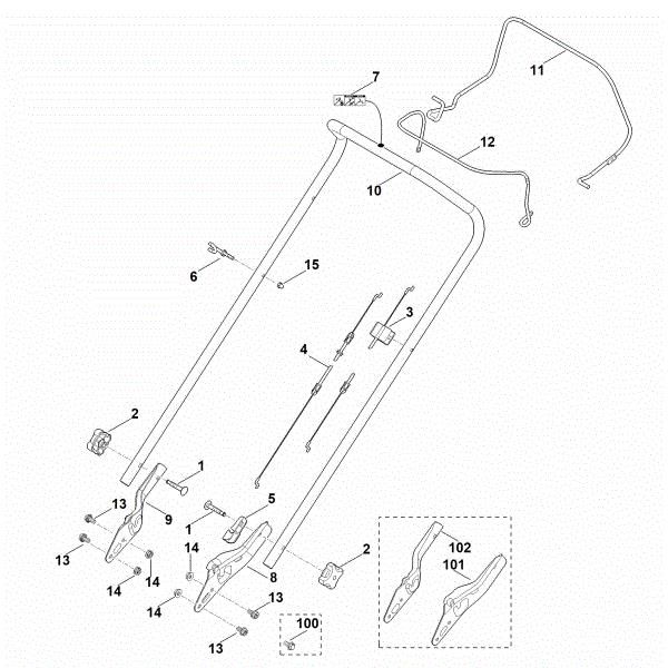 Picture of A - Handle MB 253.0 T