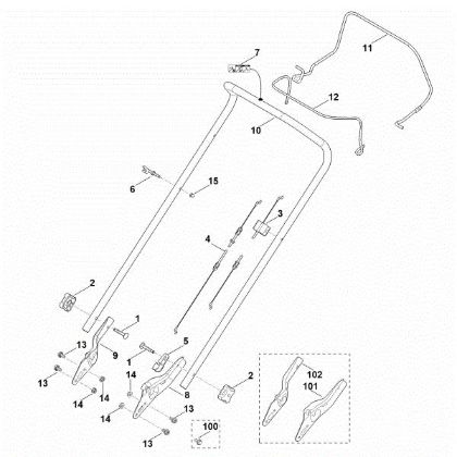 Picture of A - Handle MB 253.1 T