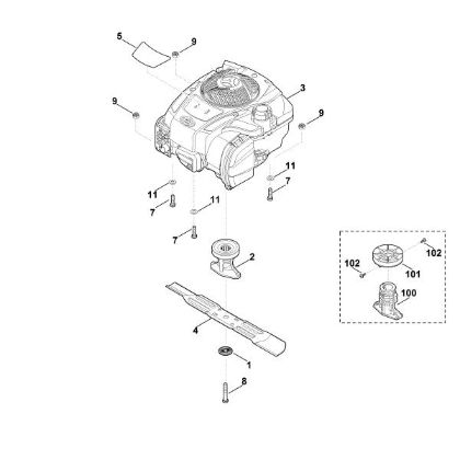 Picture of D - Engine, blade MB 253.1 T