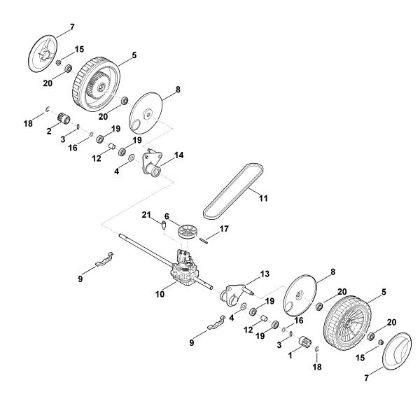 Picture of C - Front axle, gear box MB 4.0 RT