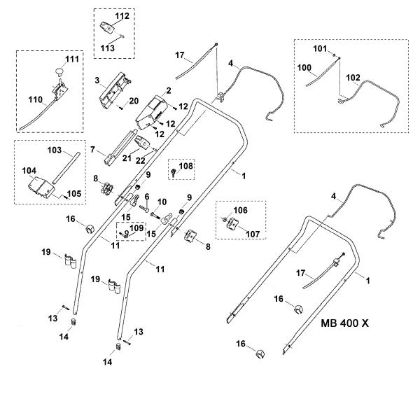 Picture of A - Handle MB 400 M