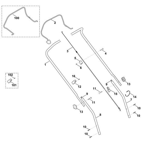 Picture of A - Handle MB 443.0 X