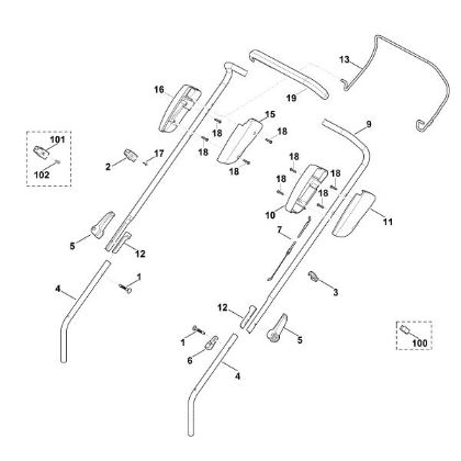 Picture of A - Handle MB 443.1