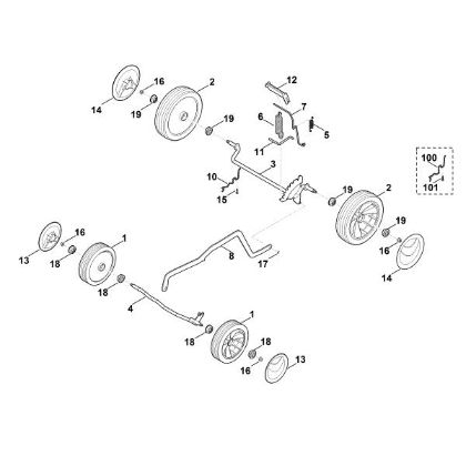 Picture of C - Chassis, height adjustment MB 443.1