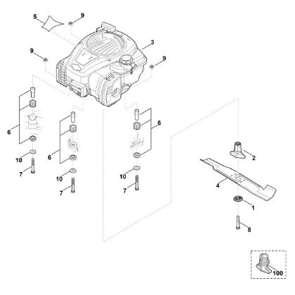 Picture of D - Engine, blade MB 443.1