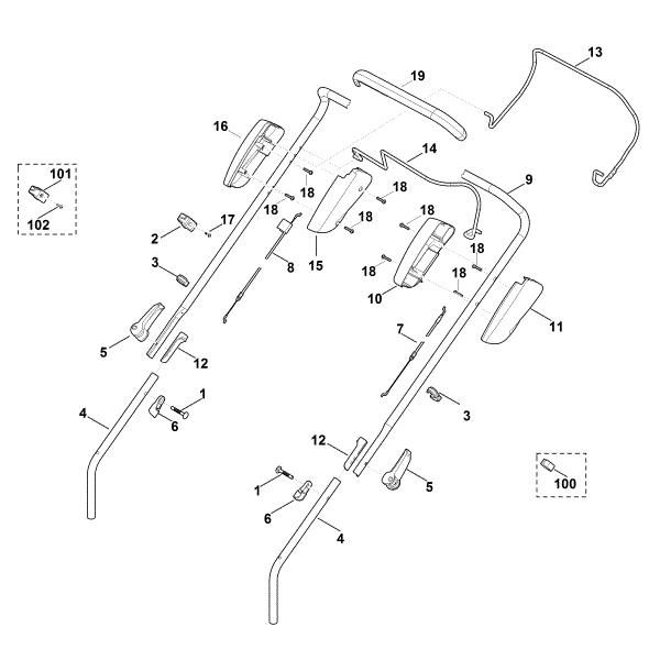 Picture of A - Handle MB 443.1 T