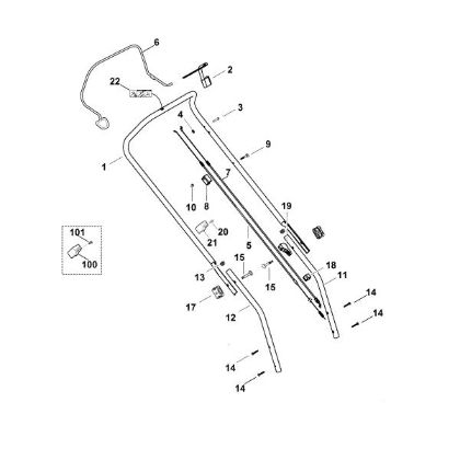 Picture of A - Handle MB 448.0 TX