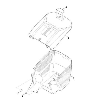 Picture of E - Grass catcher bag MB 448.1 PC
