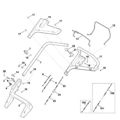Picture of A - Handle MB 448.1 VC