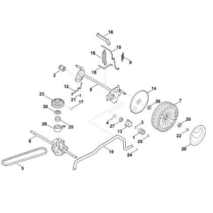 Picture of C - Rear axle, height adjustment MB 448.1 VC
