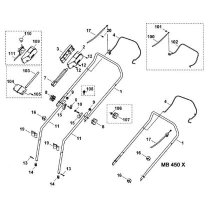Picture of A - Handle MB 450