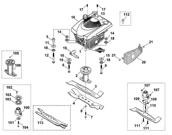 Picture of F - Engine, blade MB 455