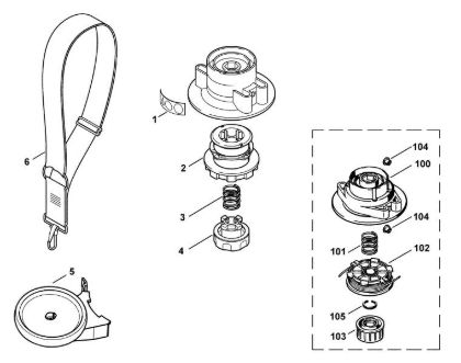 Picture of C - Trimmer head TE 1000