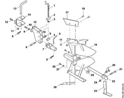 A - Double revolving plough Accessories ADP 600 brand Viking