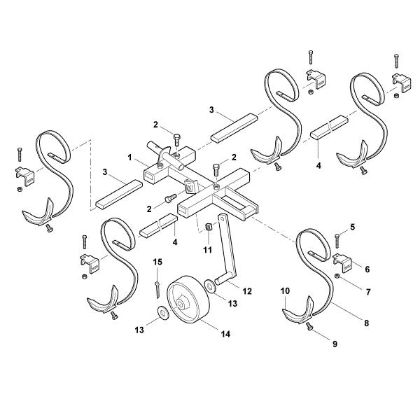 Picture of A - Spring-tine cultivator AZK 600