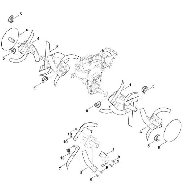 Picture of F - Hoe assy. HB 585.0