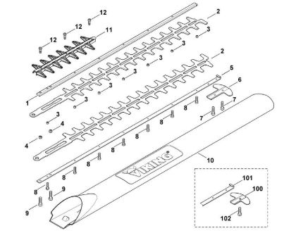 Picture of D - Cutter bar HE 805