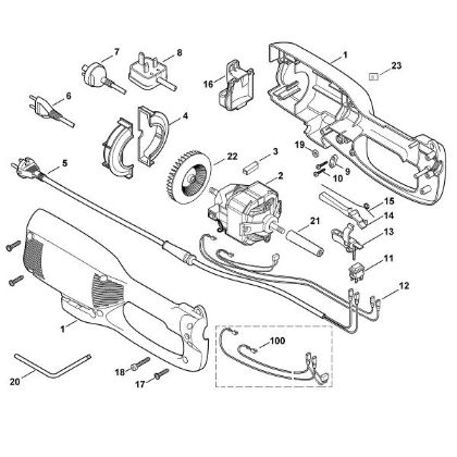 Picture of A - Electric motor HEL 700
