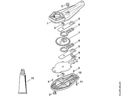 D - Gear housing HG 900 HEL HEL 700 brand Viking