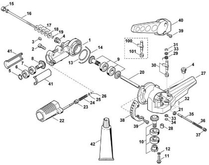 Picture of E - Gear head HG 945 HEL 700