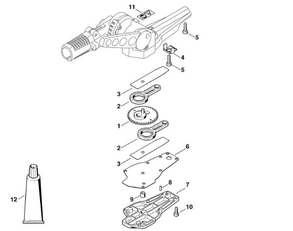 Picture of F - Gear housing HG 945 HEL 700