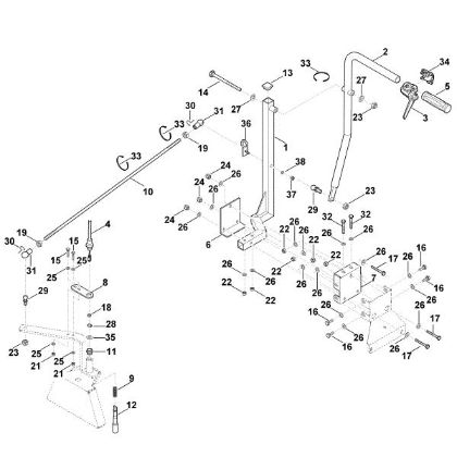 Picture of B - Front coupling triangle, mechanical - 1 AKD 500