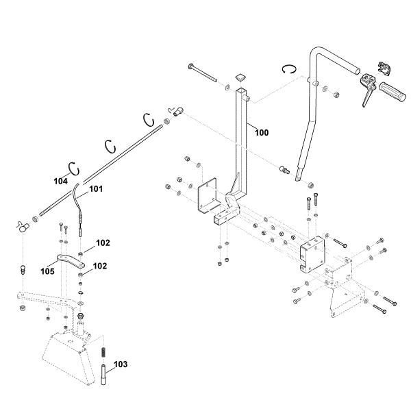 Picture of B1 - Front coupling triangle, mechanical - 1 AKD 500