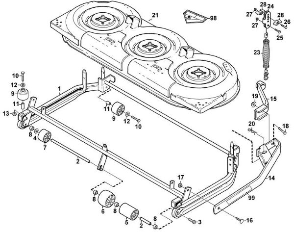 Picture of A - Housing, support AMM 848