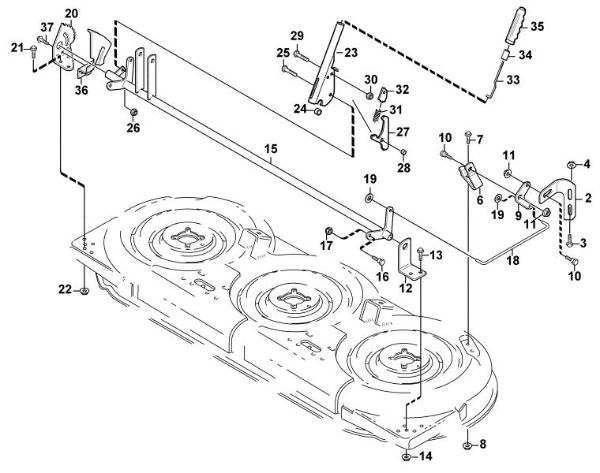 Picture of B - Height adjustment (manual) AMM 848