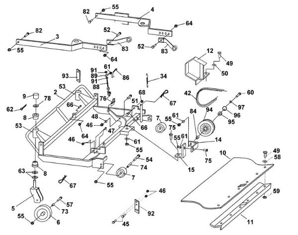 Picture of A - Housing, support ASM 836