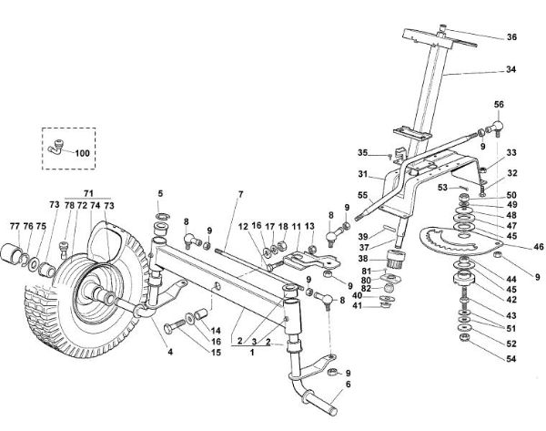 Picture of C - Steering MT 545