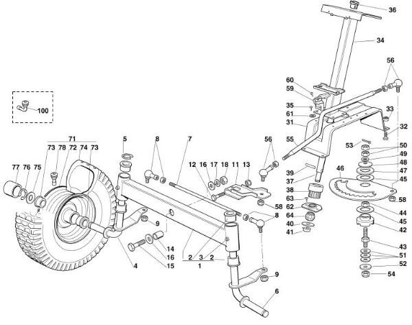 Picture of C - Steering MT 545 L