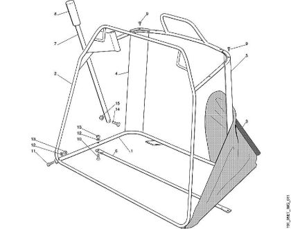 K - Grass catcher bag - 2 MT MT 585 brand Viking